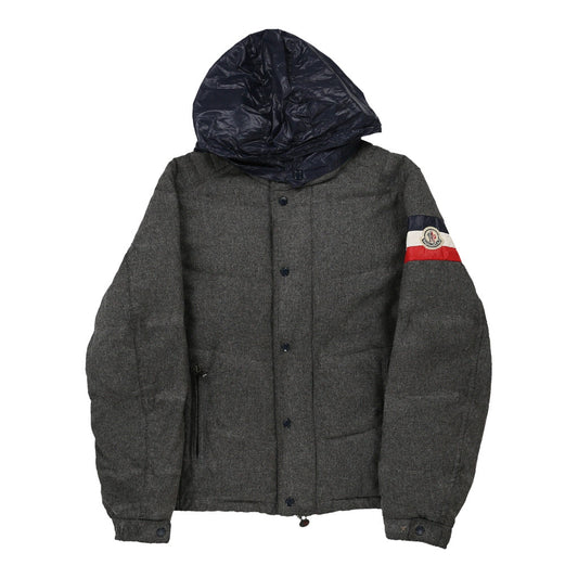 10 Years Moncler Coat - Small Grey Wool Blend