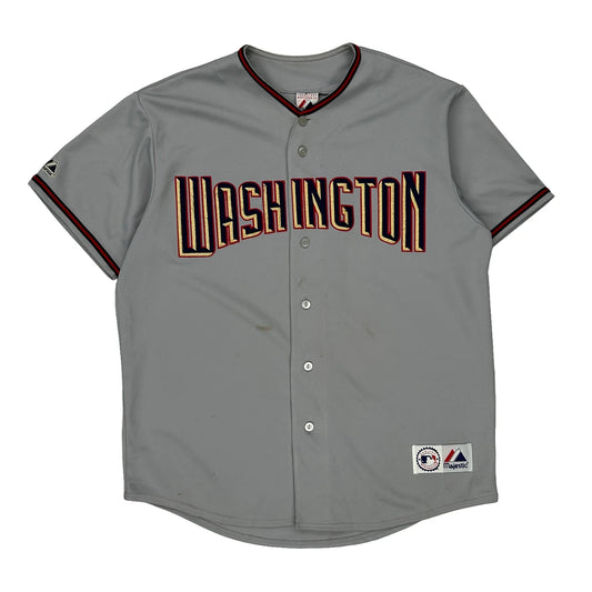 Washington Nationals Majestic Mlb Jersey - XL Grey Polyester