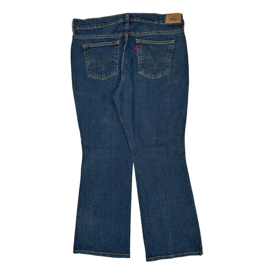Levis Boot Cut Jeans - 34W UK 14 Blue Cotton