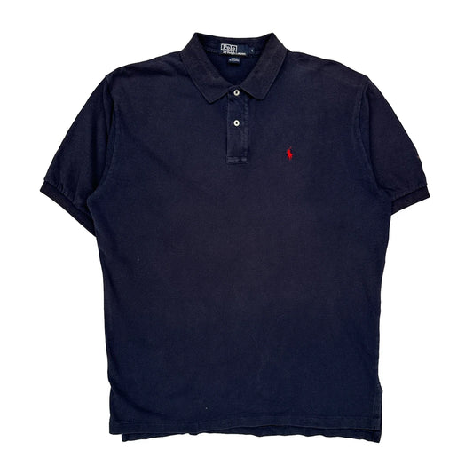 Polo By Ralph Lauren Polo Shirt - Large Navy Cotton