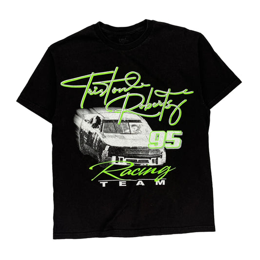 Racing Team Unbranded Graphic T-Shirt - Large Black Cotton