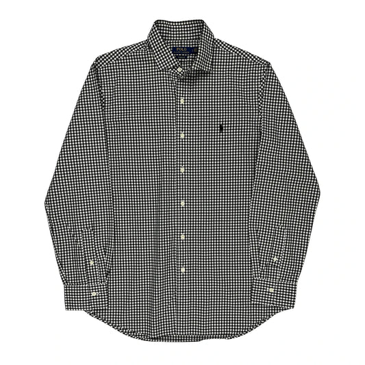 Ralph Lauren Checked Shirt - Large Black & White Cotton