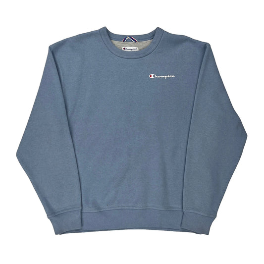 Authentic Athleticwear Champion Sweatshirt - Large Blue Cotton