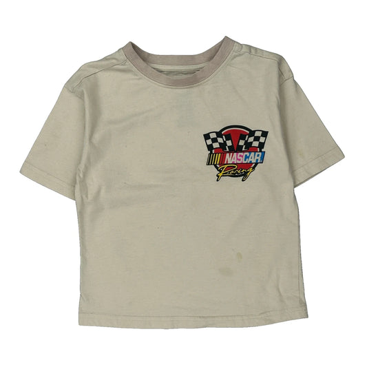 Age 4-5 Champion Race Team Nascar Nascar T-Shirt - XS Beige Cotton Blend