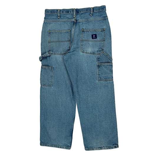 Rk Brand Carpenter Jeans - 34W 28L Blue Cotton