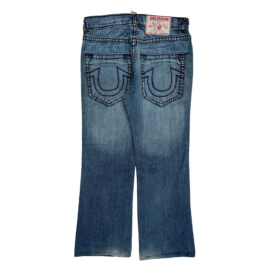 True Religion Boot Cut Jeans - 34W 29L Blue Cotton