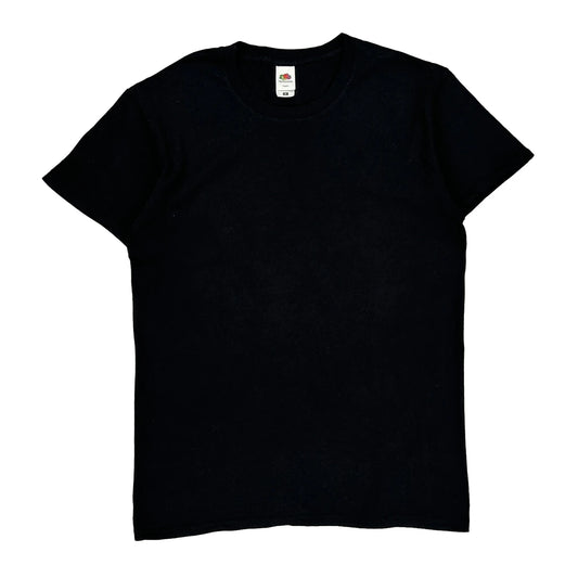 Iconic Fruit Of The Loom T-Shirt - Medium Black Cotton