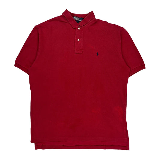 Polo By Ralph Lauren Polo Shirt - XL Red Cotton