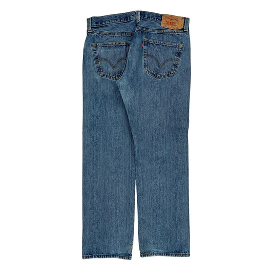 501 Levis Jeans - 36W 32L Blue Cotton