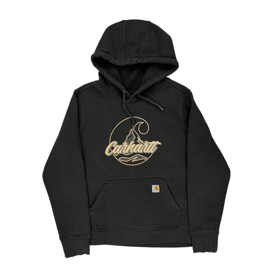 Carhartt Graphic Hoodie - Large Black Cotton