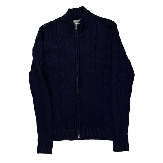 Tommy Hilfiger Zip Up - Small Navy Cotton Blend