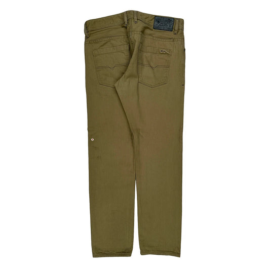 Diesel Jeans - 34W 31L Khaki Cotton