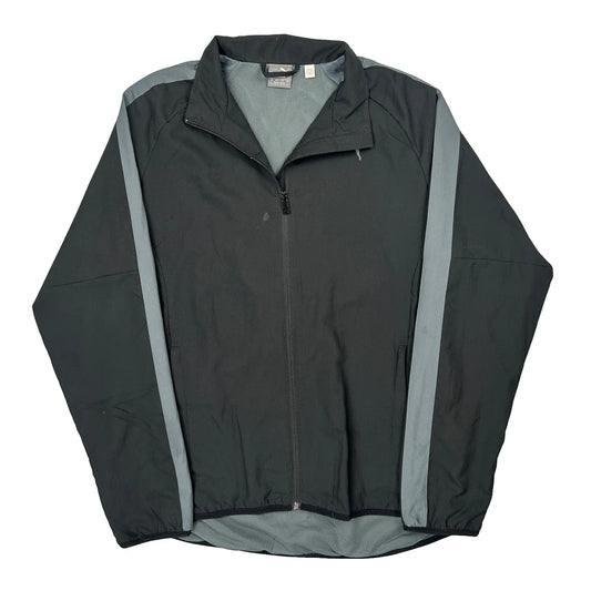 Vintage Puma Track Jacket - Large Black Polyester
