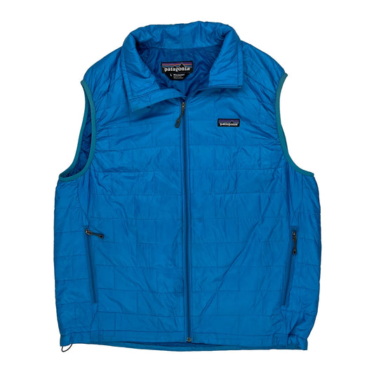 Patagonia Gilet - Large Blue Nylon