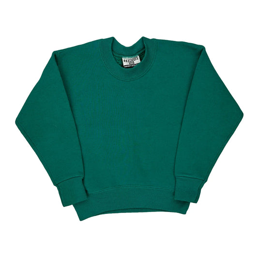 Age 7-8 Lee Sweatshirt - Medium Green Cotton