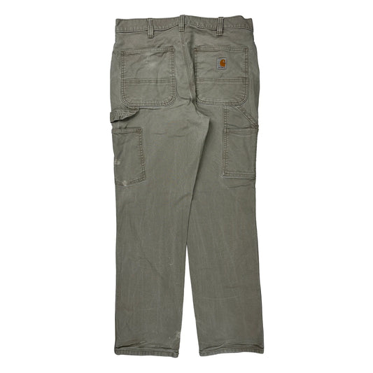 Relaxed Fit Carhartt Carpenter Trousers - 33W 32L Grey Cotton