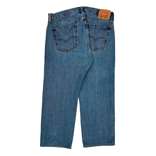 505 Levis Jeans - 35W 26L Blue Cotton