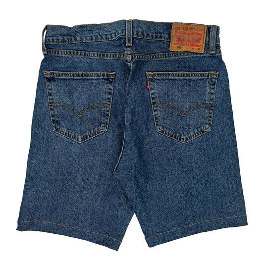 Levis Denim Shorts - 32W 10L Blue Cotton