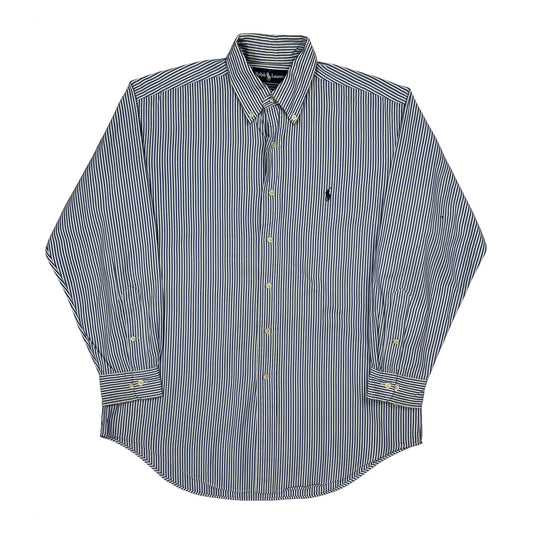 Ralph Lauren Striped Shirt - Medium Blue Cotton