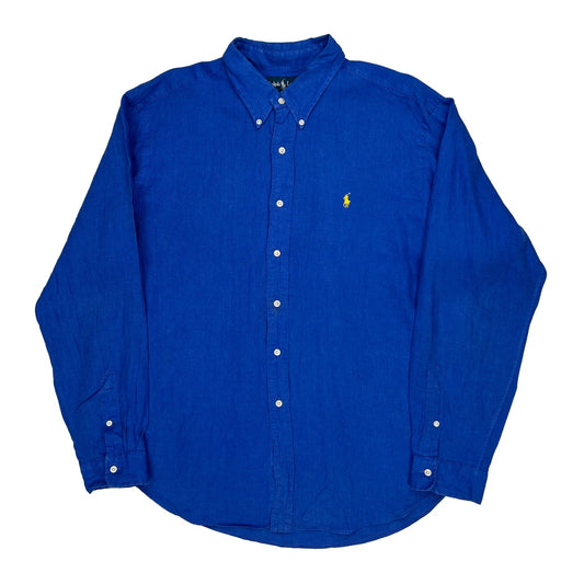 Ralph Lauren Shirt - 2XL Blue Linen