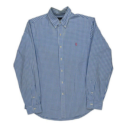 Ralph Lauren Slim Fit Shirt - Large Blue Cotton