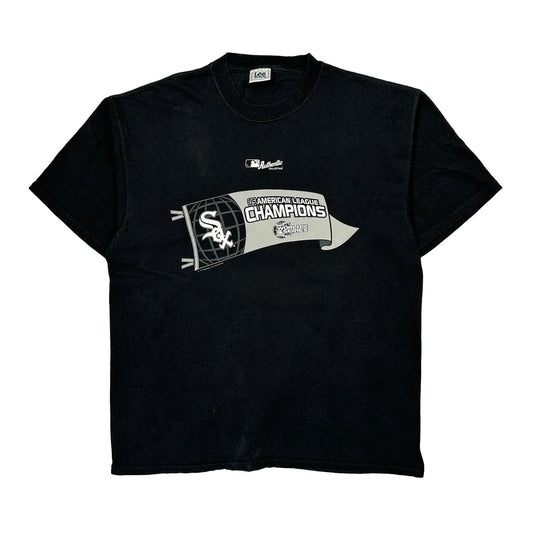 White Sox Lee Sport Mlb T-Shirt - XL Black Cotton
