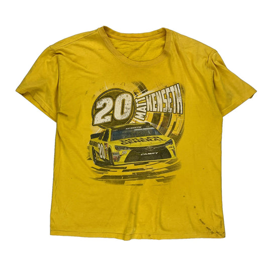 Matt Kenseth Nascar Nascar T-Shirt - Large Yellow Cotton