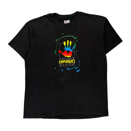 Chicago Children'S Museum Hanes Graphic T-Shirt - XL Black Cotton