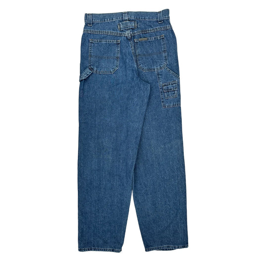 Wrangler Carpenter Jeans - 36W 30L Blue Cotton Blend