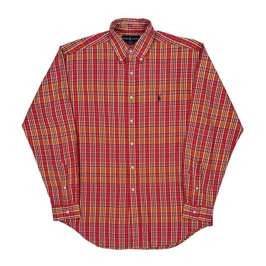 Blake Ralph Lauren Checked Shirt - Medium Red Cotton