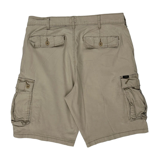 Lee Cargo Shorts - 34W 10L Beige Cotton