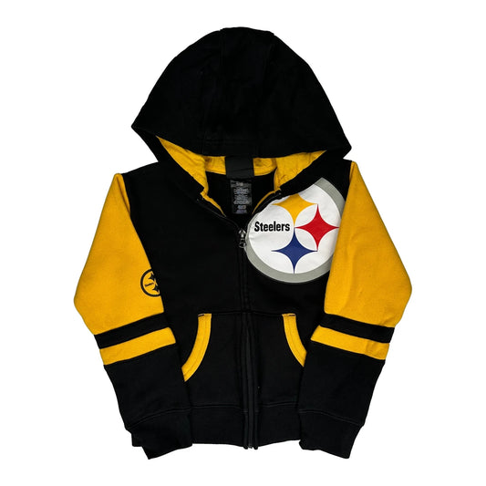 Pittsburgh Steelers, Age 5-6 N.F.L. Team Apparel Hoodie - Small Yellow Cotton Blend