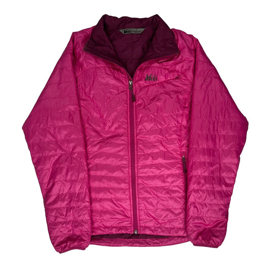 Rei Puffer - Large Pink Down And Feather