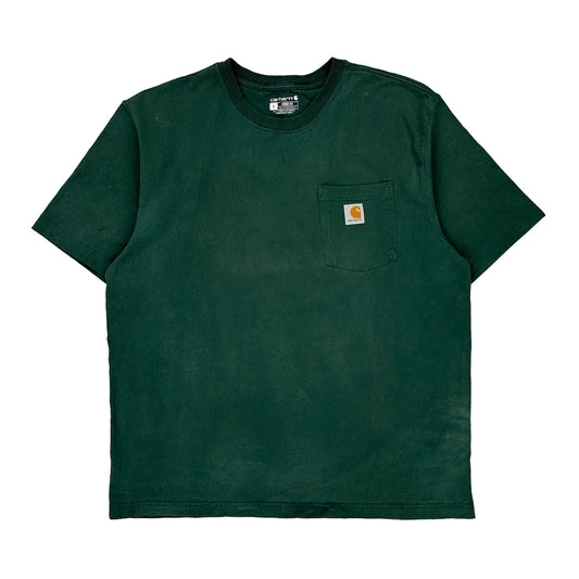 Loose Fit Carhartt T-Shirt - Large Green Cotton