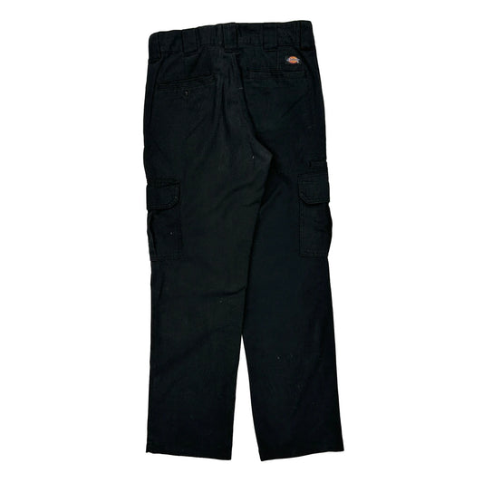 Dickies Cargo Trousers - 30W 30L Black Cotton