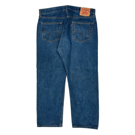 501 Levis Jeans - 36W 28L Blue Cotton