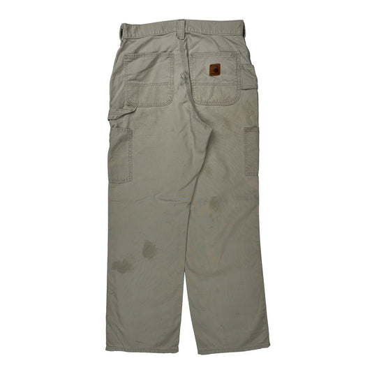 Carhartt Carpenter Trousers - 30W 30L Beige Cotton