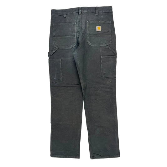 Carhartt Double Knee Carpenter Trousers - 34W 32L Grey Cotton