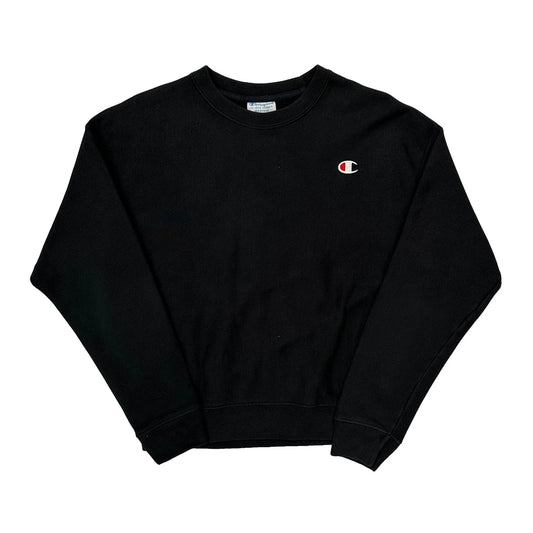 Reverse Weave Champion Sweatshirt - Medium Black Cotton