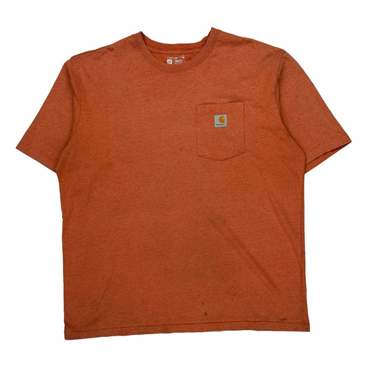 Carhartt T-Shirt - XL Orange Cotton