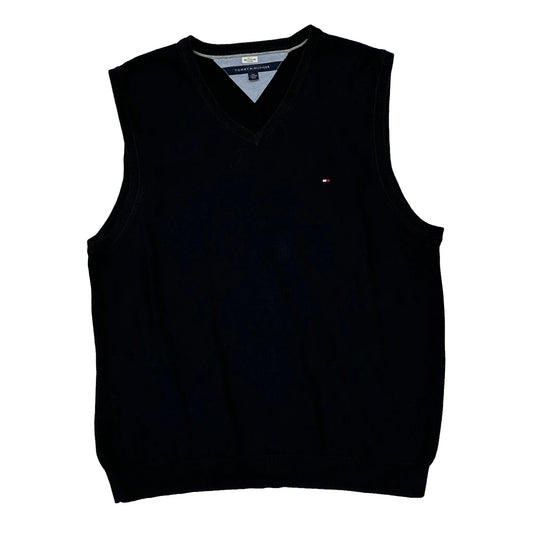 Tommy Hilfiger Sweater Vest - 2XL Black Cotton