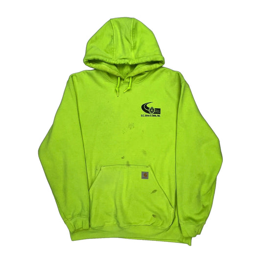 General Engineering Contractor Carhartt Graphic Hoodie - XL Yellow Cotton