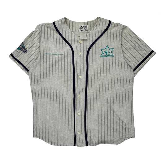 Ash City Pinstripe Jersey - Large Grey Cotton