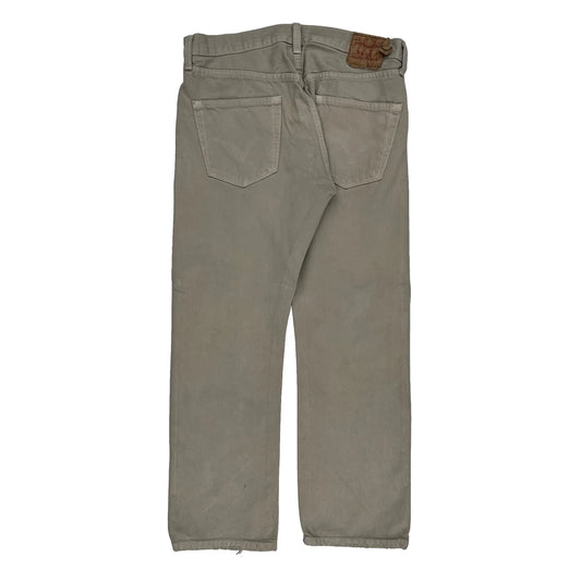 501 Levis Jeans - 36W 30L Grey Cotton