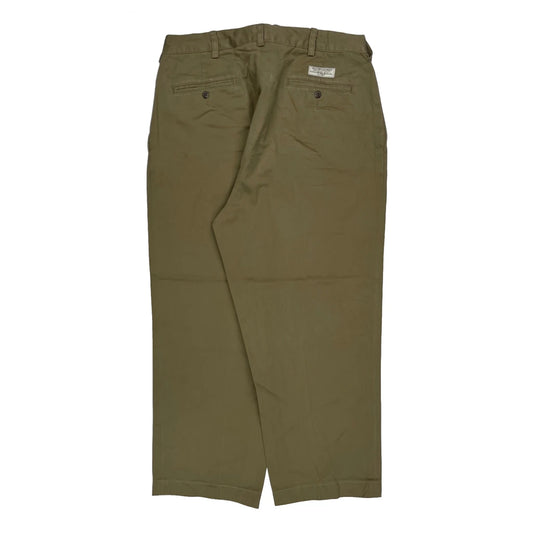 Polo By Ralph Lauren Pleated Chinos - 34W 26L Khaki Cotton