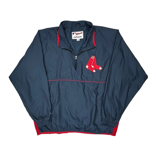Boston Red Sox Majestic Mlb Baseball Jacket - XL Navy Nylon
