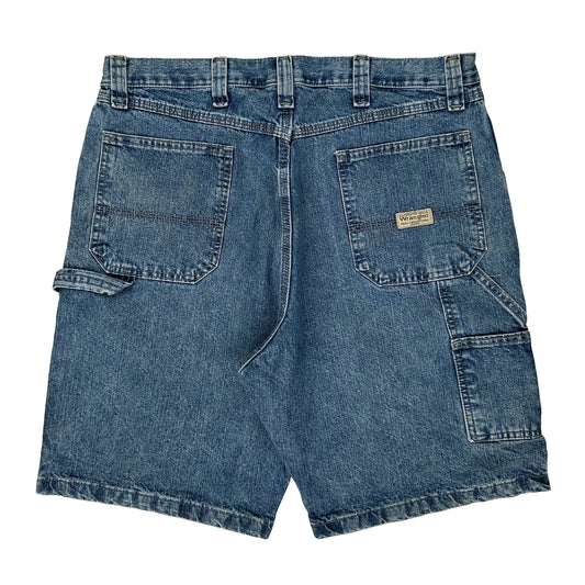 Wrangler Carpenter Shorts - 36W 10L Blue Cotton