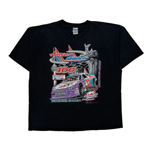 Toronto Canada Racing Gildan Graphic T-Shirt - 2XL Black Cotton