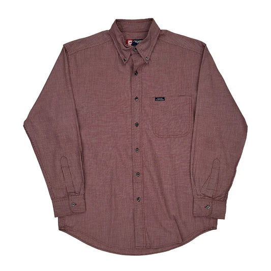 Chaps Ralph Lauren Checked Shirt - Medium Red Cotton Blend