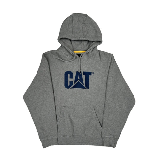 Cat Workwear Hoodie - XL Grey Cotton Blend